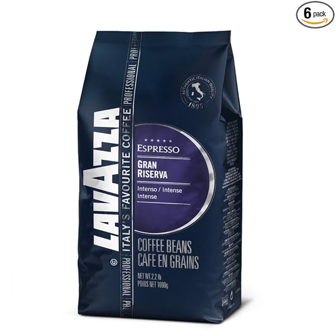 Lavazza Gran Riserva Espresso Coffee Beans 6 2.2lb bags