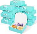 12Pack Blue Gift Boxes with Lids, 12×9.8×3.1 Inch Groomsmen Proposal Box, Luxury Blue Gift Box with Ribbon for Wedding, Birthday, Party, Christmas, Bridesmaid, Graduation Gift