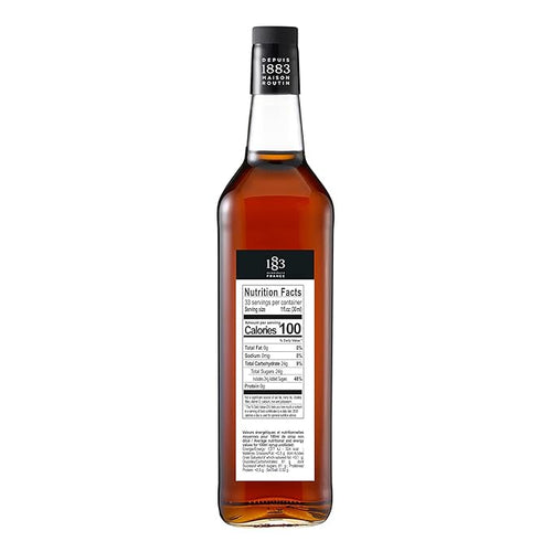 1883 Maison Routin - Caramel Syrup - Made in France - Glass Bottle | 1 Liter (33.8 oz)
