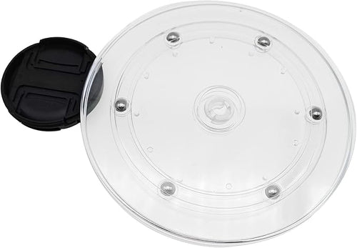 2 Pack 6" Lazy Susan Turntables Acrylic Ball Bearing 360 Degree Rotating Tray for Spice Rack Table Cake Kitchen Pantry Decorating (Transparent)