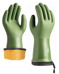 Waterproof Winter Gloves with Grip, Balaena Freezer Gloves for Light Duty Work & Outdoor Adventure, Hiking, Farming, Washing, Ice Fishing, Green, X-Large