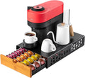 Flagship Vertuo Pod Holder Coffee Storage for Nespresso - Black Metal Fits All Size Vertuo Pods