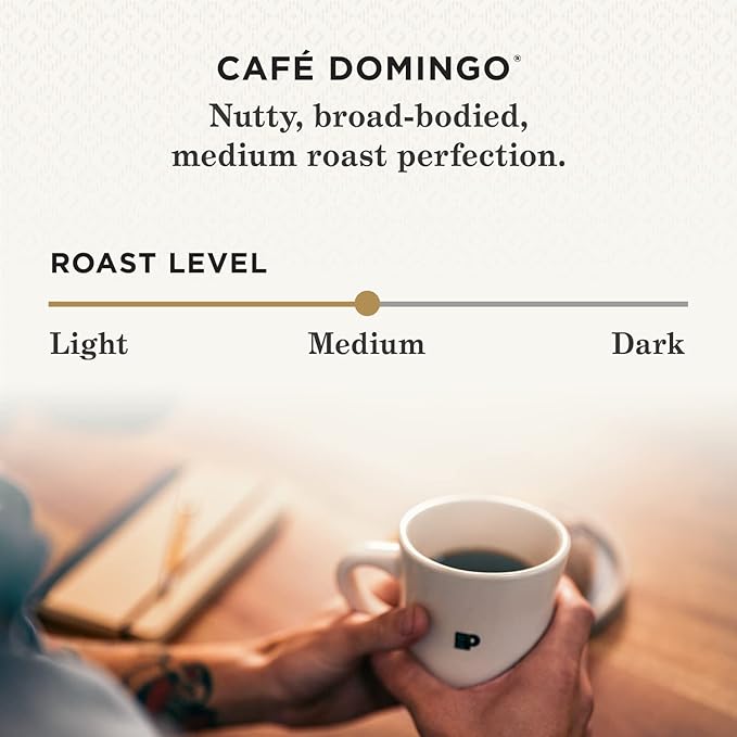 Peet's Coffee, Medium Roast Keurig K-Cup Pods - Café Domingo 32 Count (1 Box of 32 K-Cup Pods)