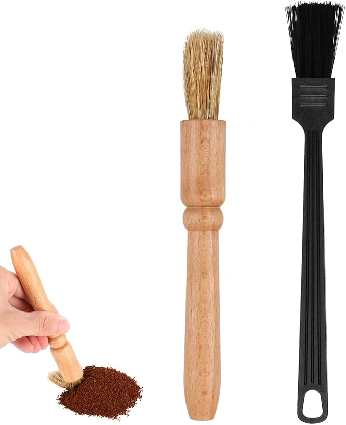 2 Pack Coffee Grinder Brush, Grinder Brushes Coffee Cleaning Brush for Coffees Machine Toaster Home Kitchen