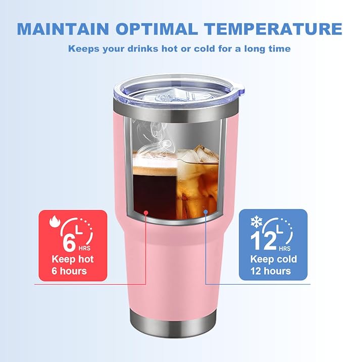 Personalized Tumbler with Pictures Text Logo,Print in USA,30oz Custom Coffee Tumbler with Lid & Straw,Double-layer Stainless Steel Custom Insulated Tumbler,Personalized Gifts As Birthday,Christmas