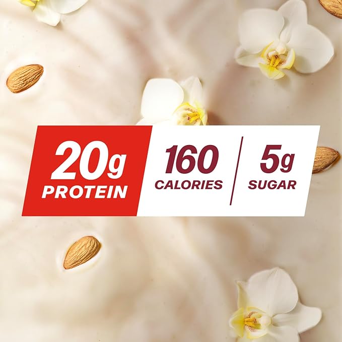 Premier Protein Almondmilk Plant Based Protein Shake, 20g Protein, 5g Sugar, 11.5 Fl oz, Vanilla, 12 Count