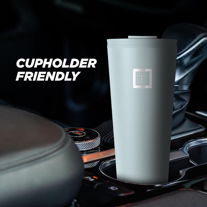 IRON °FLASK Classic Tumbler - Vacuum Insulated Stainless Steel Water Bottle, Double Walled, Drinking Cup, Insulated Travel Mug (Morning Mist, 32 oz Solid Lid)