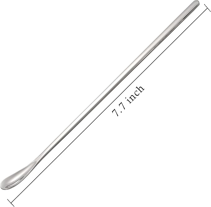 Stainless Steel Coffee Stirrers Spoons 6 Pieces Ice Tea Long Spoons Drink Stir Sticks Spoon for Bar Coffee Cocktail…