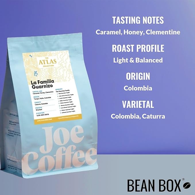 Colombia La Familia Guarnizo - Roasted by Joe Coffee Company - Whole Bean Coffee - 6 Ounce Bag