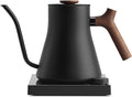 Fellow Stagg EKG Pro Studio Edition Electric Gooseneck Kettle - Pour-Over Coffee, Tea, Quick Heating, Precise Temperature Control, Scheduling, Built-in Brew Timer-Matte Black with Walnut Handle, 0.9 L