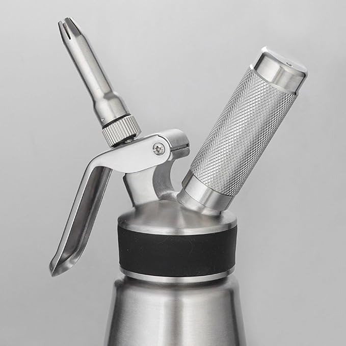 Whipped Cream Dispenser, Stainless Steel Cream Whipper and Maker Cream Charger Dispenser for Cake Cheese Dessert