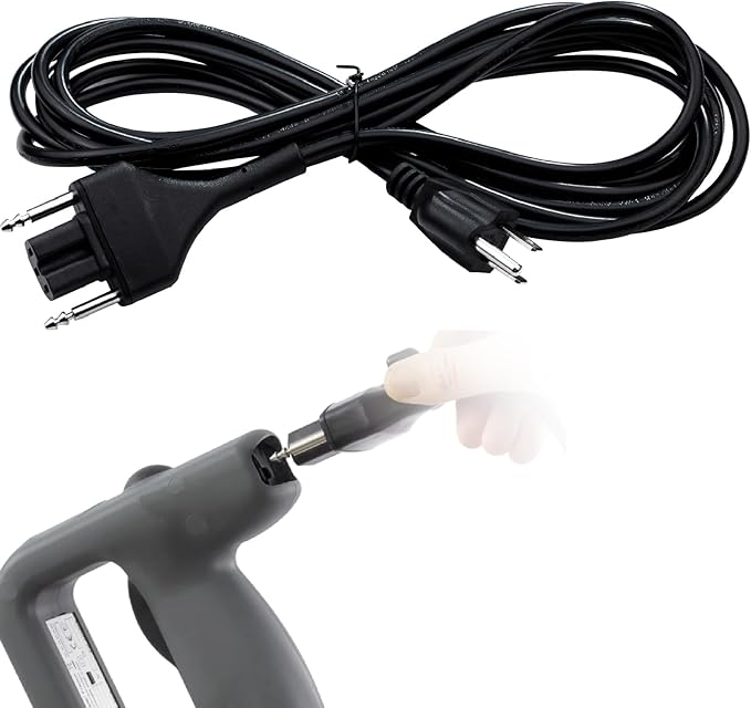 Immersion Blender Power Cord Replacement Replace 89143 Fit for Robot Coupe Blenders MP Series MP350 MP450 MP550 MP600 MP800 Turbo Combi Series C Blender Extended Cords Parts 3-pin Plug 150" Black