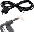 Immersion Blender Power Cord Replacement Replace 89143 Fit for Robot Coupe Blenders MP Series MP350 MP450 MP550 MP600 MP800 Turbo Combi Series C Blender Extended Cords Parts 3-pin Plug 150" Black
