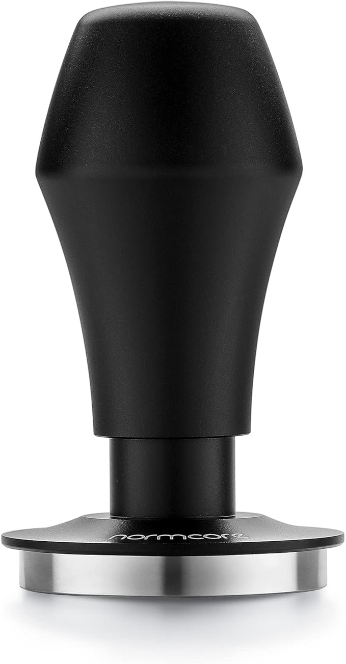 Normcore 49.7mm Coffee Tamper V4 - Spring-loaded Tamper - Barista Tools - Espresso Tamper with Mat For ROK Espresso Maker - Flat Base