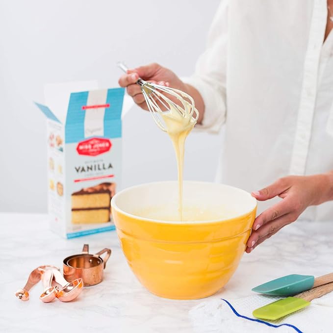 Miss Jones Baking Organic Yellow Cake and Cupcake Mix, Non-GMO, Vegan-Friendly, Moist and Fluffy: Vanilla (Pack of 2)