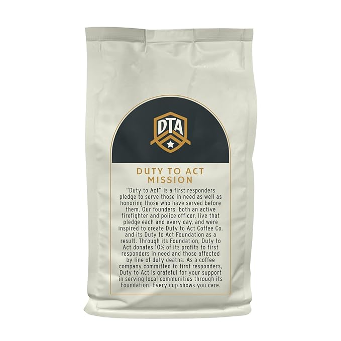 Duty to Act Dark Roast Ground Coffee, 2 lbs (Pack of 6)