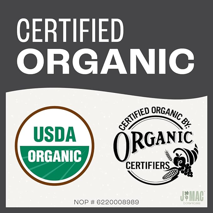 J MAC BOTANICALS Organic Moringa Leaf (16 oz) dried organic leaves from the Egyptian Nile Valley, malunggay leaves fresh