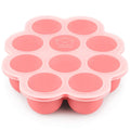 KeaBabies Silicone Food Freezer Trays with Lid, 2oz x 10 Pods Baby Food Storage Containers, Easy Puree Meal Prep, Breast Milk Silicone Freezer Molds, Dishwasher,Microwave Safe,BPA-Free(Blossom)
