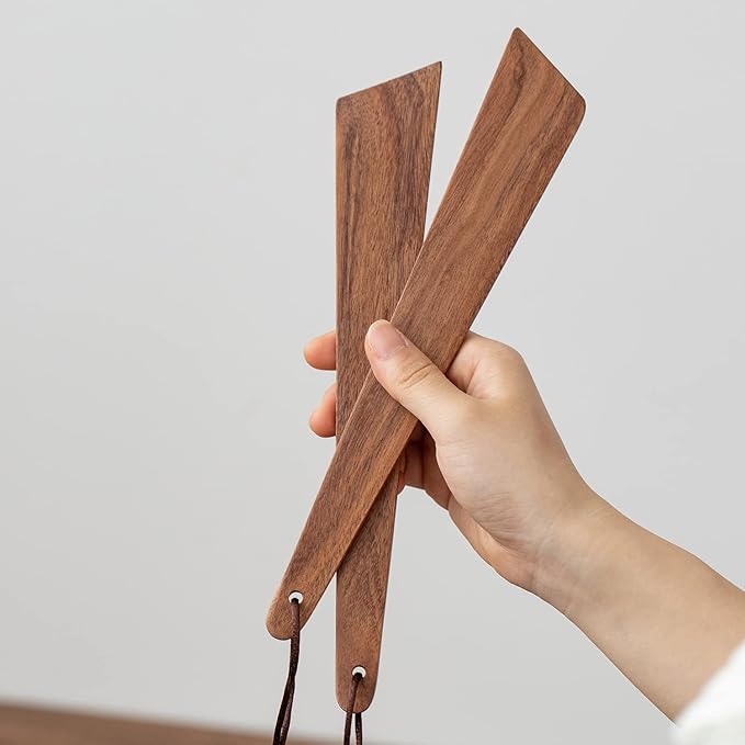 Muso Wood 9.8" Acacia Wood Spatula for Cooking, Small Wood Flipper, Non-Stick Spatula Set, Multi-Purpose Spatulas for Flipping, Serving, Scraping & Turning (Set of 1)