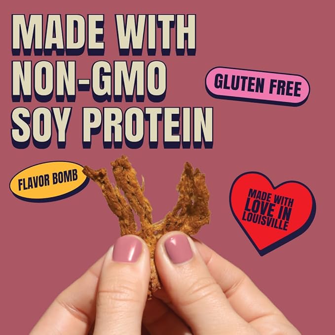 Louisville Vegan Jerky Co. Best Sellers 1 Variety Bundle Vegan Jerky 3 oz. 3 pack (Smoky Carolina BBQ, Smoked Black Pepper, Maple Bacon)