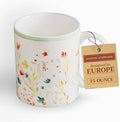 Maison d' Hermine Coffee Mug with Handles Fine Bone China Mugs Pack of One Tea Cups for Hot Beverages Cappuccino Latte Home Restaurant Office Perfect for Gift (Colmar - Green, 15 Ounce)