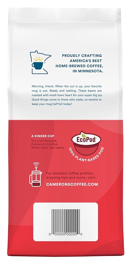Cameron's Coffee Roasted Ground Coffee Bag, Flavored, Chocolate Covered Cherry, 12 Ounce