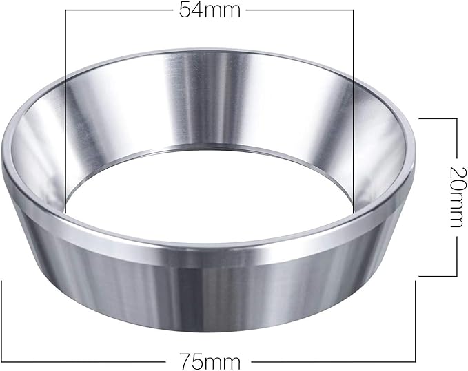54mm Espresso Dosing Funnel, MATOW Stainless Steel Coffee Dosing Ring Compatible with Breville 54mm Portafilter