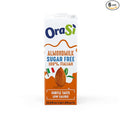 OraSì Almond Milk Sugar Free | 100% Italian Plant-Based Dairy-Free Drink | Unsweetened Non-GMO Gluten-Free Vegan Milk Alternative | Good Source of Calcium & Vitamins | 1 L (33.8 fl oz) Carton
