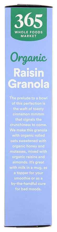 365 by Whole Foods Market, Organic Raisin Granola, 17 Ounce