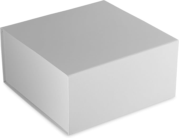 Prime Line Packaging Magnetic Gift Boxes 15 Pack 10x10x5 Medium Collapsible White Box with Magnetic Lid for Gift Boxes, Holiday Wrap, Birthdays, Weddings, All Occasions, Bulk