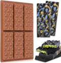 Chocolate Bar Molds Deep Silicone Break-Apart Chocolate Nonstick Protein and Energy Thick Candy Bar Mold Wax Melt Mold 1 Pack Pyramid Shape