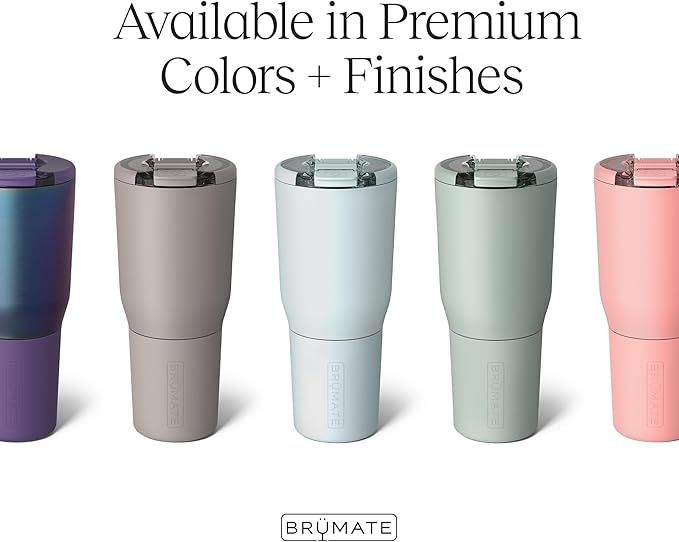 BrüMate Nav 35oz 100% Leak Proof Insulated Travel Tumbler with Magnetic BevLock™ Lid - Double Wall Cup-Holder Friendly Stainless Steel Mug (Mocha)