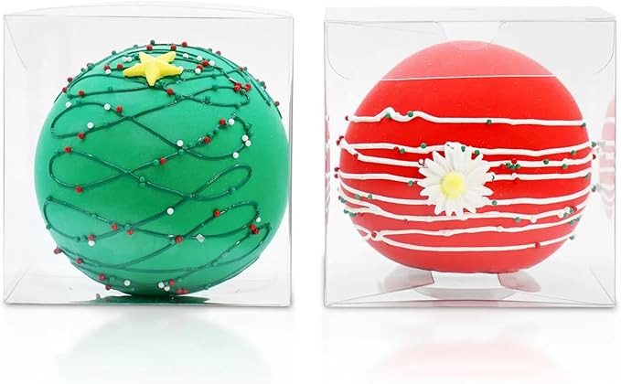 50pcs Clear Favor Boxes 3x3x3 Inch Chocolate Bomb Boxes Clear Gift Boxes Cupcake Box Macaron Box for Birthday Wedding Party