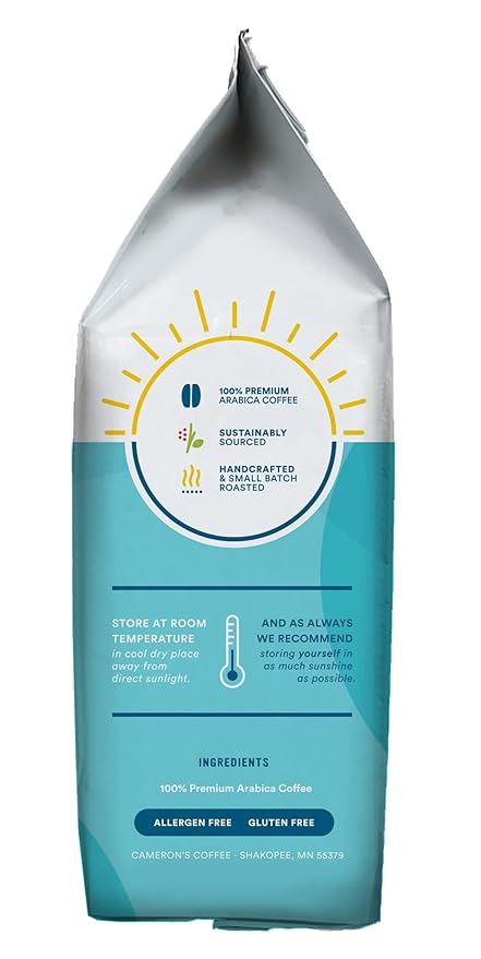 Cameron's Coffee Roasted Ground Coffee Bag, Breakfast Blend, 12 Ounce (Pack of 2)