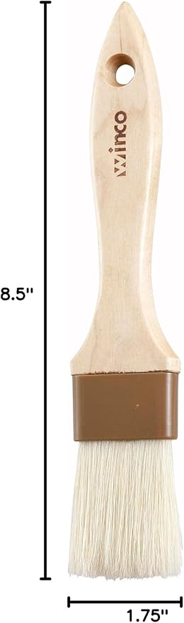 Winco Heavy-Duty Boar Bristle Basting Brush, 1.5"