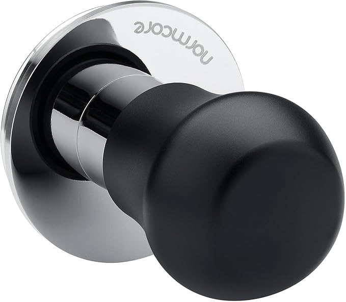 Normcore 51.5mm Coffee Tamper V4.1 Mini, Spring-Loaded Tamper with Click Feedback, Compatible with La Pavoni Professional PL, Europiccola EL, Black