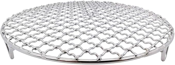 Versatile Round 304 Stainless Steel Cooling Rack Baking,Heat Resistant Rust Proof Sturdy Durable Dia 13"
