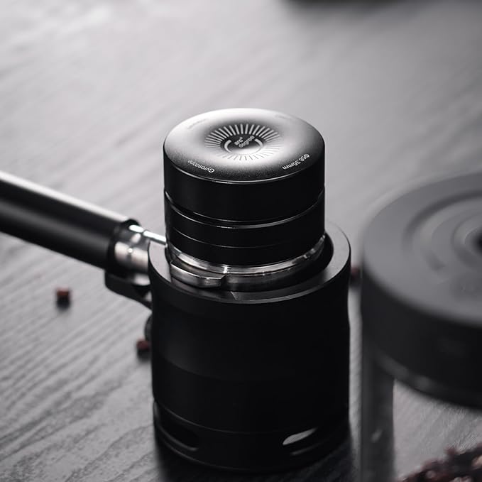 IKAPE 51MM Newly Upgrade Espresso Coffee Distributor, Coffee Dual-Bearing & High-Speed Distribution Tools, Adaptive Height Coffee Tamper Leveler for 51mm Portafilters