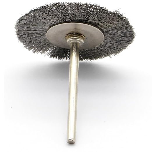 20PCS T-shaped Wire Brushes - Metal Rust Removal, Polishing, Cleaning - 38mm Diameter, 3mm Shaft - Removes Burrs, Dust, and Oxide Layer - Handles Rough Surfaces - Designed for Industrial and DIY Use