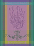 Garnier Thiebaut Lavande Mauve (Purple Lavender) French Kitchen Towel 22"x30", Cotton, Jacquard