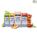 HOP WTR Sparkling Hop Water, Variety Pack 12 Pack, Sugar Free, Low Carb Non Alcoholic Drinks, NA Beer, Adaptogen Drink, No Calories, Adaptogens & Nootropics for Added Benefits, 12 oz Cans