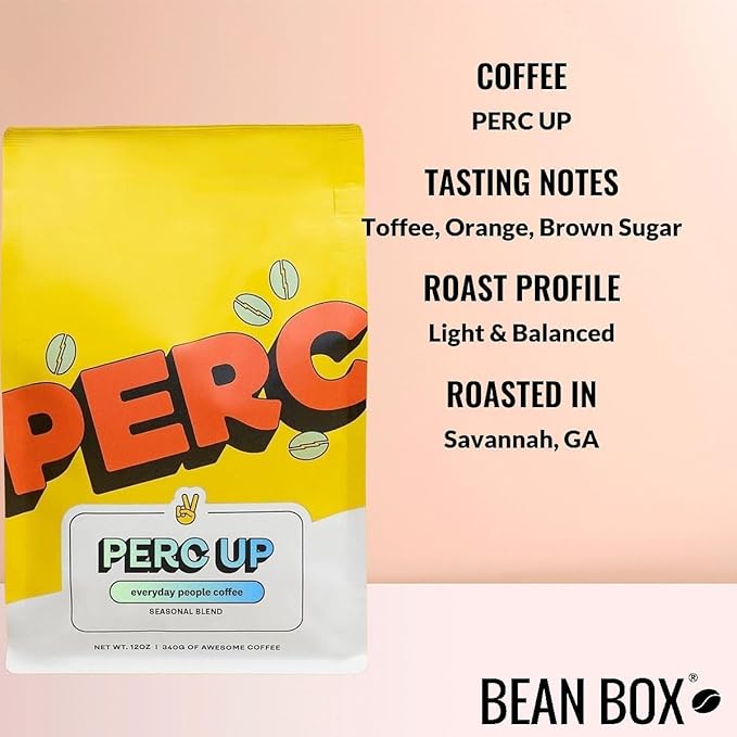 PERC UP - Roasted by Perc Coffee - Whole Bean Coffee - 2 Pound Bag