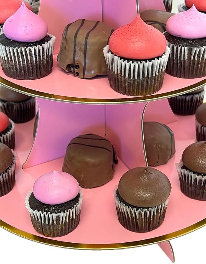 Pink Cupcake Stand, 3 Tier Cupcake Stand