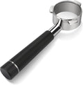 54mm Bottomless Portafilter for Breville Barista Express, BES870XL, BES870BSXL, BES878BSS, BES880BSS and More Breville Espresso Machine (Aluminum Alloy Handle-Black)