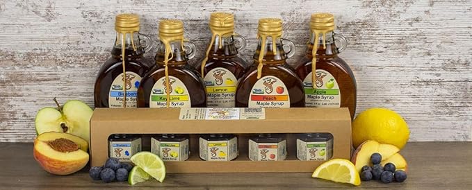 Dragonwood Flavored Maple Syrup (8 Fluid Ounces, Strawberry)