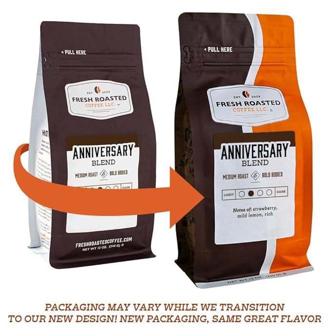 Fresh Roasted Coffee,100% Dark Colombian, 12 oz, Med-Dark Roast, Whole Bean, Kosher