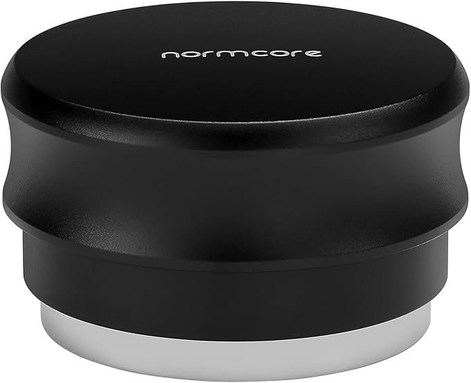 Normcore 58.5mm Palm Tamper, Espresso Coffee Tamper Built-In 30lb Spring with Stainless Steel Flat Base, Barista Coffee Hand Leveler Tamper Compatible with 58mm Portafilter