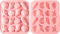 2-Pack rice flour Seashell Silicone Molds for Chocolate Candy Baking Decorations rice flour