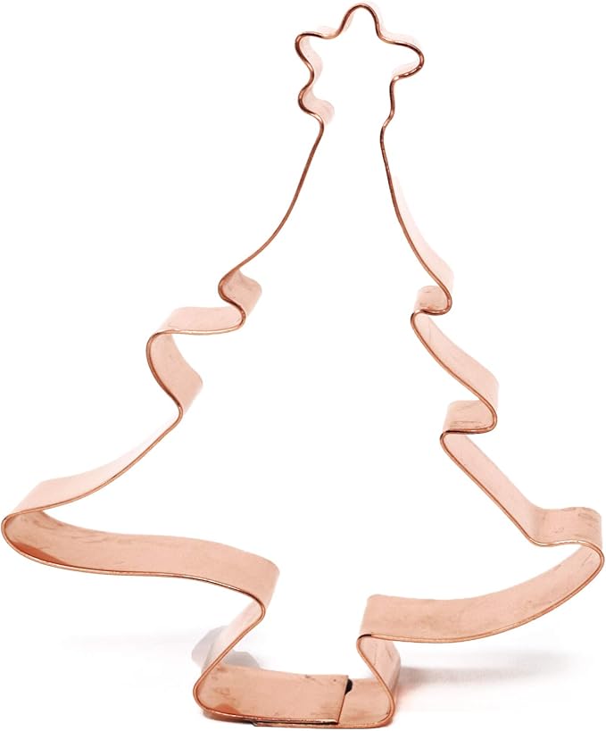 Large Christmas Tree with Star Cookie Cutter 5.5 Inch Handcrafted in USA by The Fussy Pup