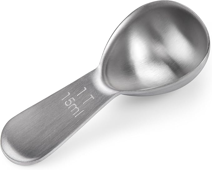 18/8 Stainless Steel Coffee Scoop, Doosu Heavy Duty Metal Tablespoon Measuring Spoon for Ground Coffee Tea Powder (1 tbsp/15 ml)